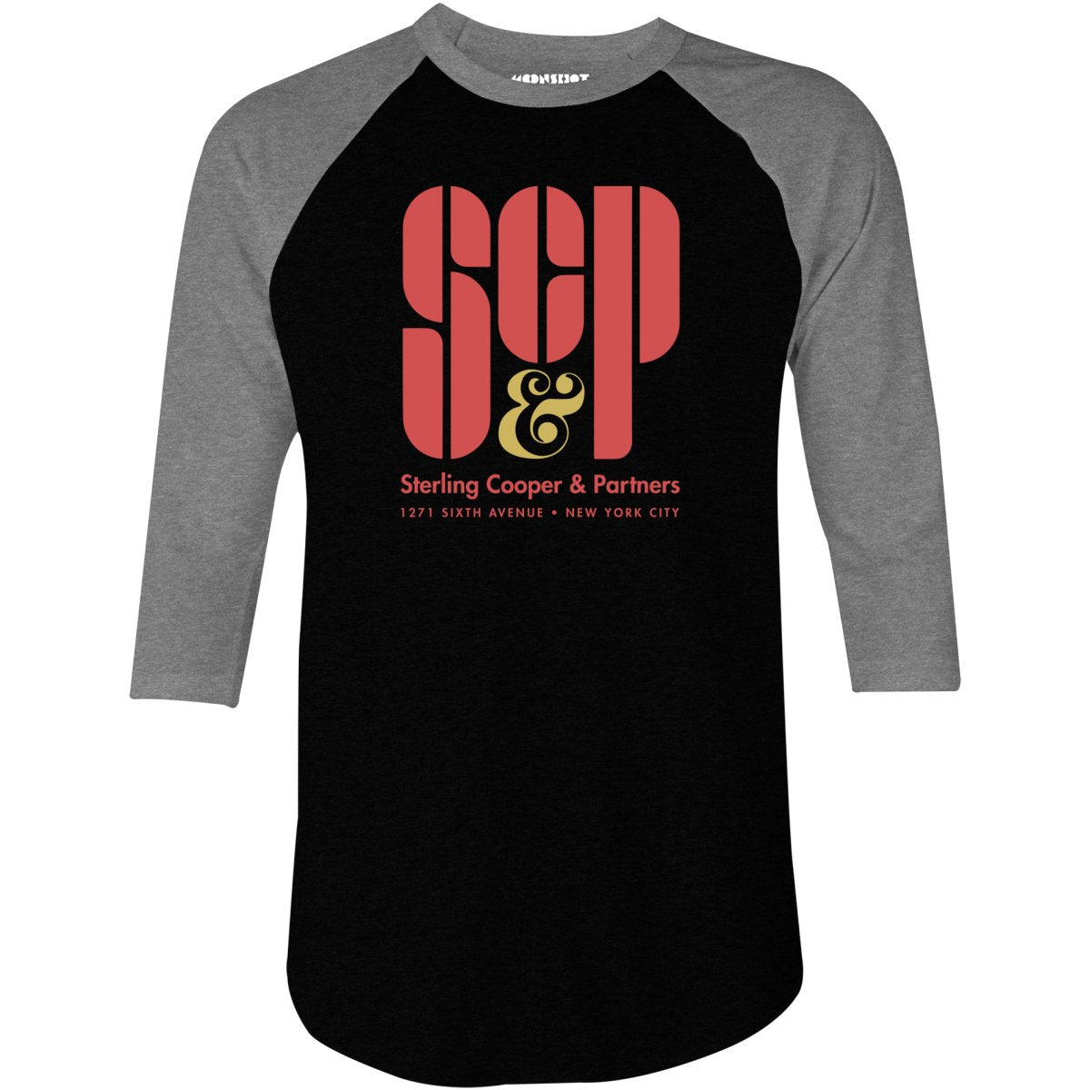 Sterling Cooper & Partners - 3/4 Sleeve Raglan T-Shirt