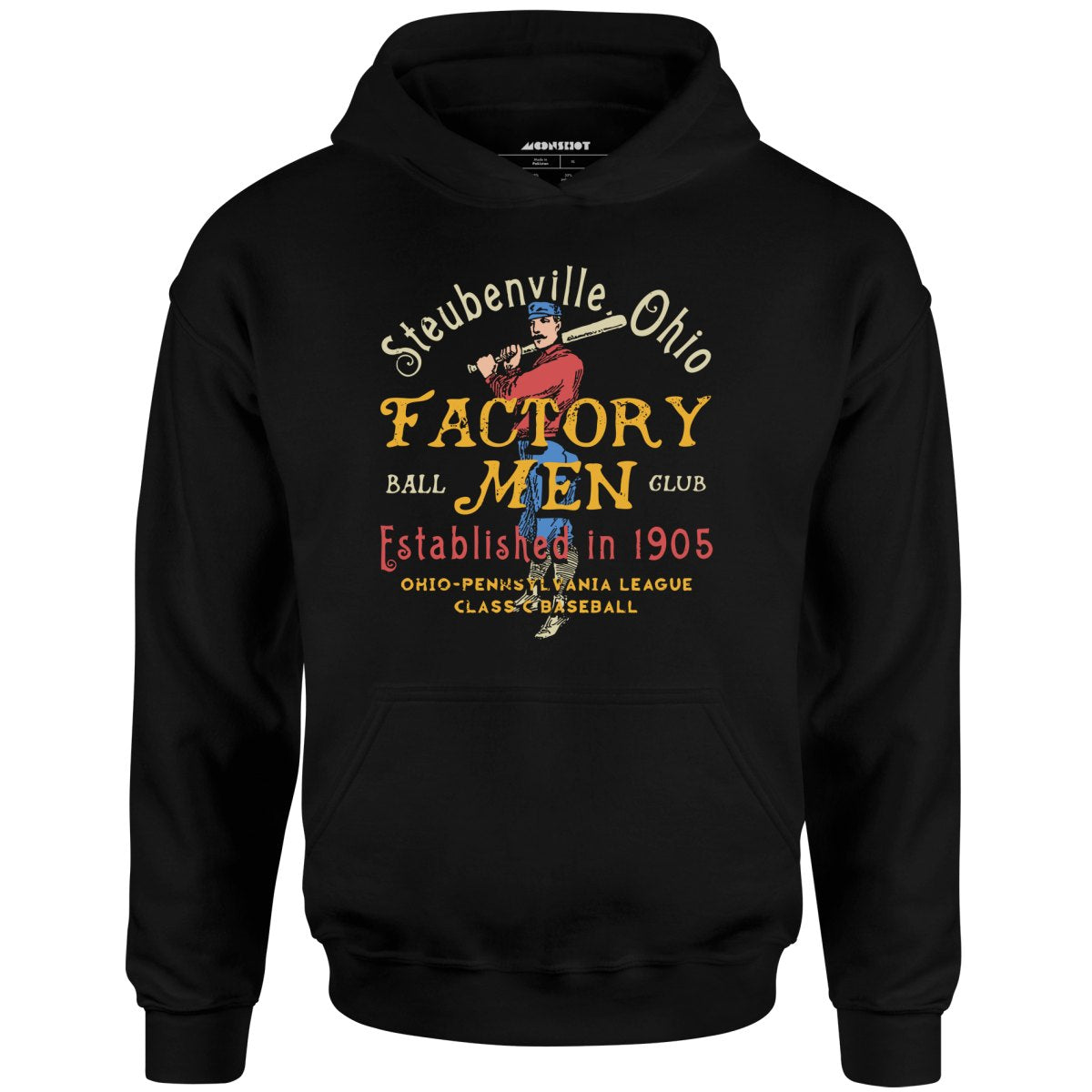 Steubenville Factory Men - Ohio - Vintage Defunct Baseball Teams - Unisex Hoodie