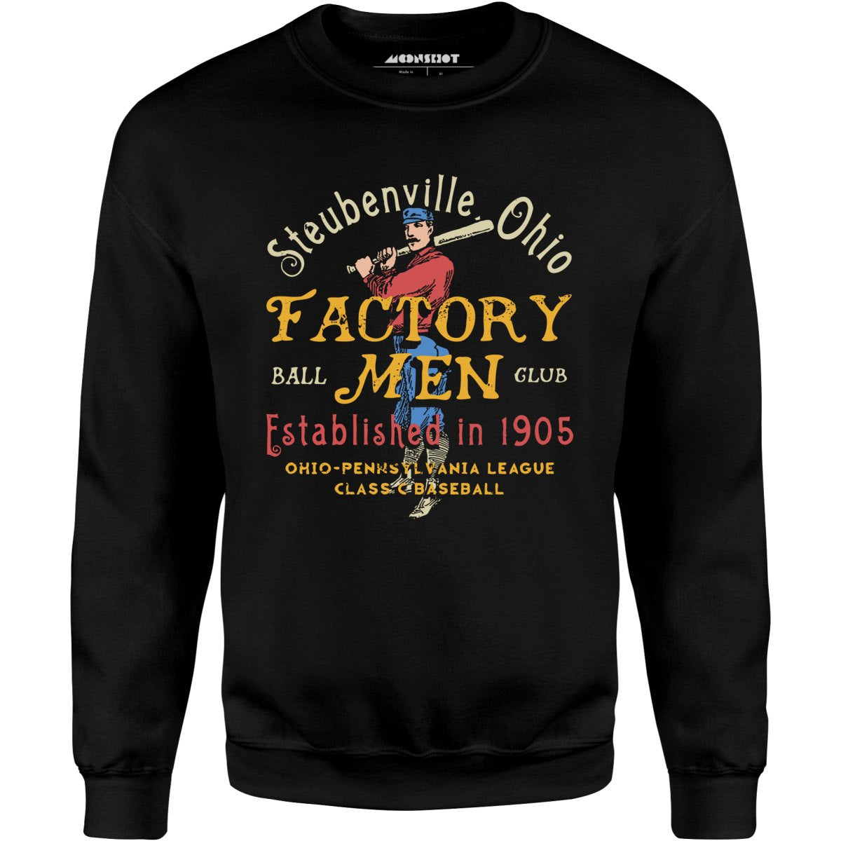 Steubenville Factory Men - Ohio - Vintage Defunct Baseball Teams - Unisex Sweatshirt