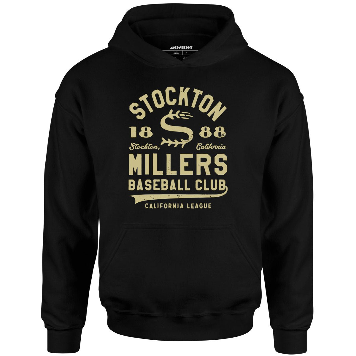 Stockton Millers - California - Vintage Defunct Baseball Teams - Unisex Hoodie