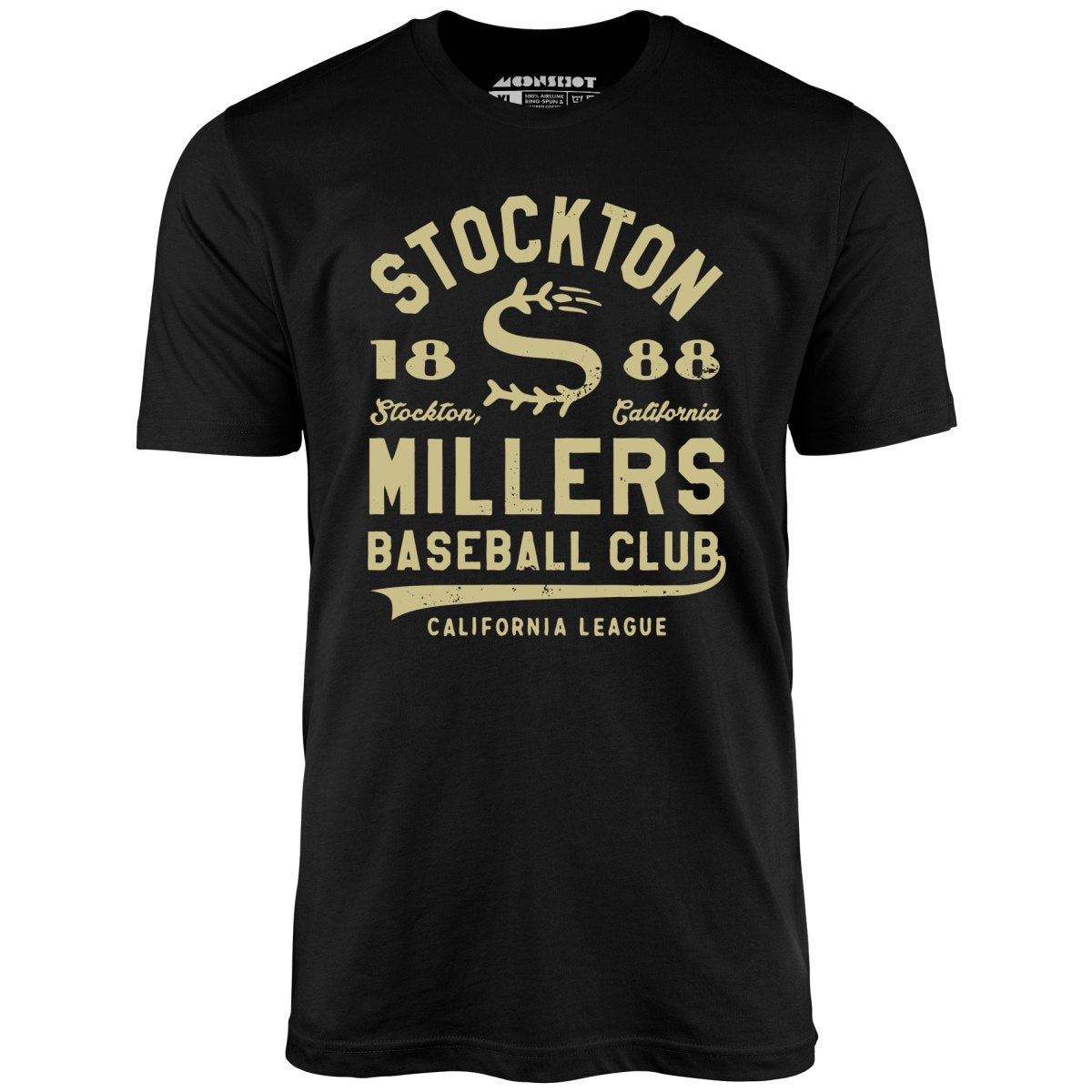 Stockton Millers - California - Vintage Defunct Baseball Teams - Unisex T-Shirt