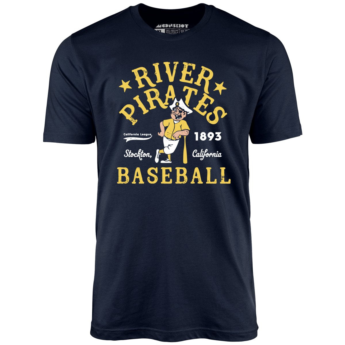 Stockton River Pirates - California - Vintage Defunct Baseball Teams - Unisex T-Shirt