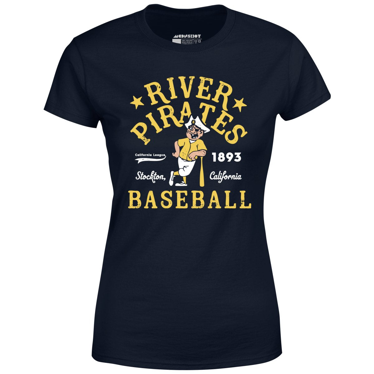 Stockton River Pirates - California - Vintage Defunct Baseball Teams - Women's T-Shirt