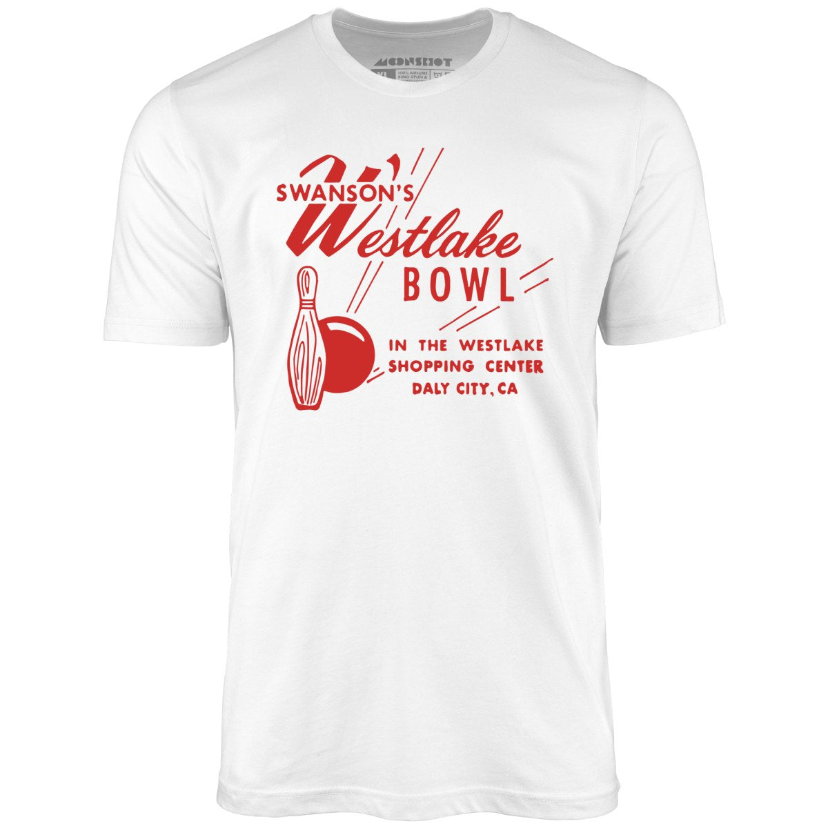 Swanson's Westlake Bowl - Daly City, CA - Vintage Bowling Alley - Unisex T-Shirt
