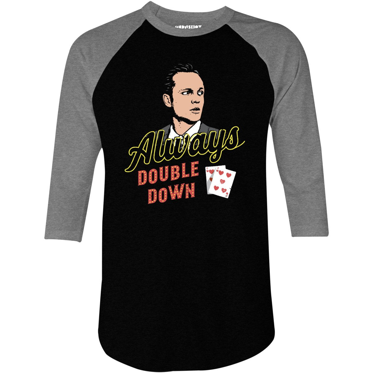 Swingers - Always Double Down - 3/4 Sleeve Raglan T-Shirt