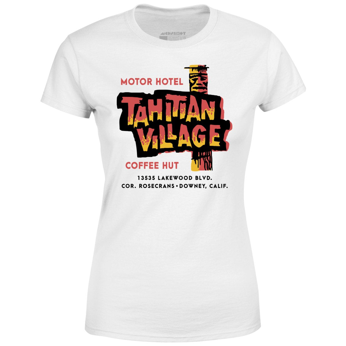 Tahitian Village - Downey, CA - Vintage Tiki Bar - Women's T-Shirt