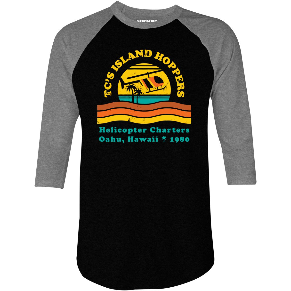 TC's Island Hoppers - 3/4 Sleeve Raglan T-Shirt