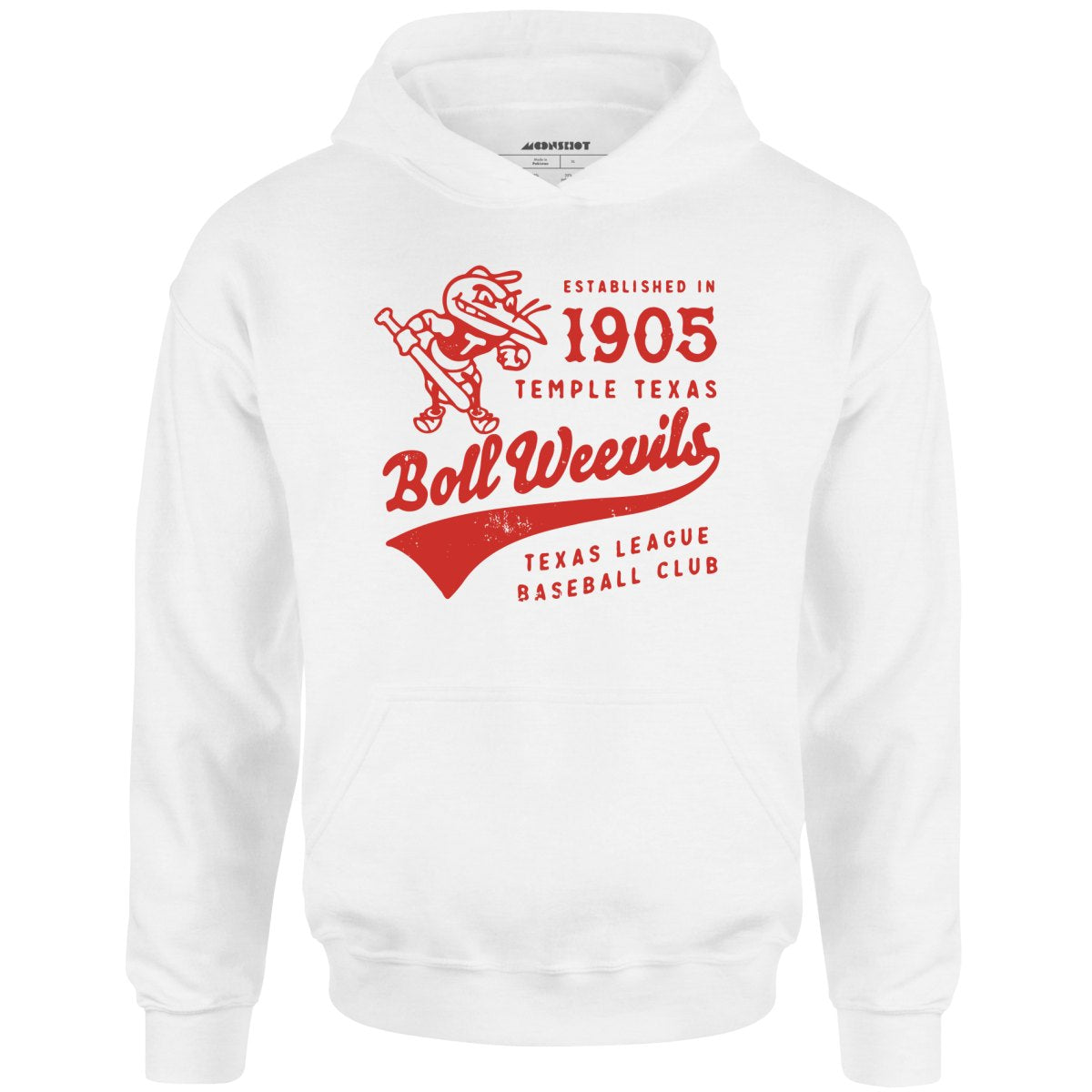 Temple Boll Weevils - Texas - Vintage Defunct Baseball Teams - Unisex Hoodie