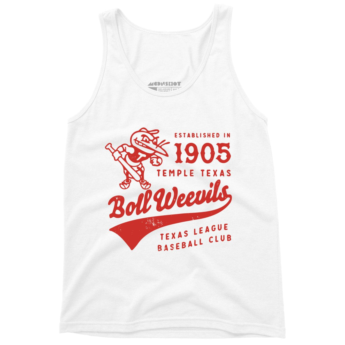 Temple Boll Weevils - Texas - Vintage Defunct Baseball Teams - Unisex Tank Top