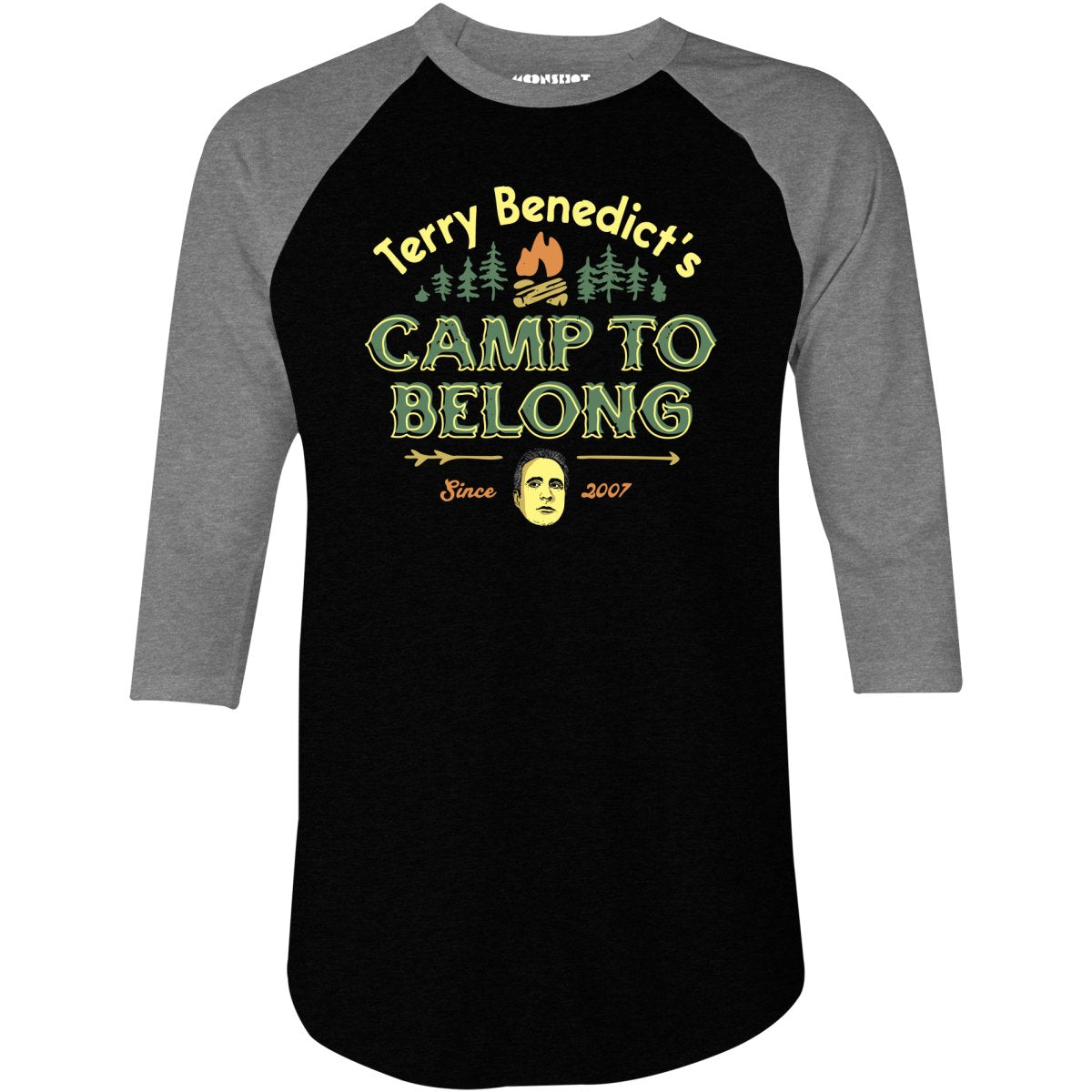 Terry Benedict's Camp to Belong - 3/4 Sleeve Raglan T-Shirt