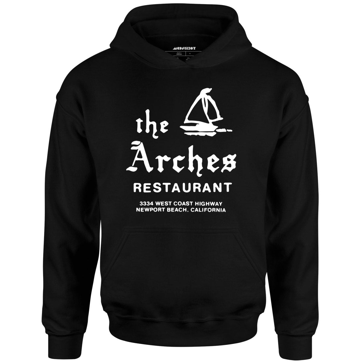 The Arches - Newport Beach, CA - Vintage Restaurant - Unisex Hoodie