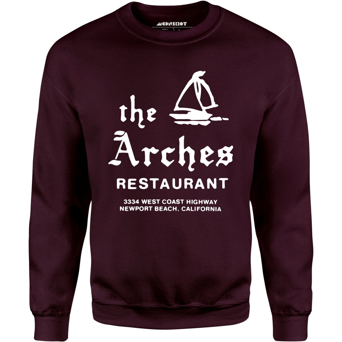 The Arches - Newport Beach, CA - Vintage Restaurant - Unisex Sweatshirt
