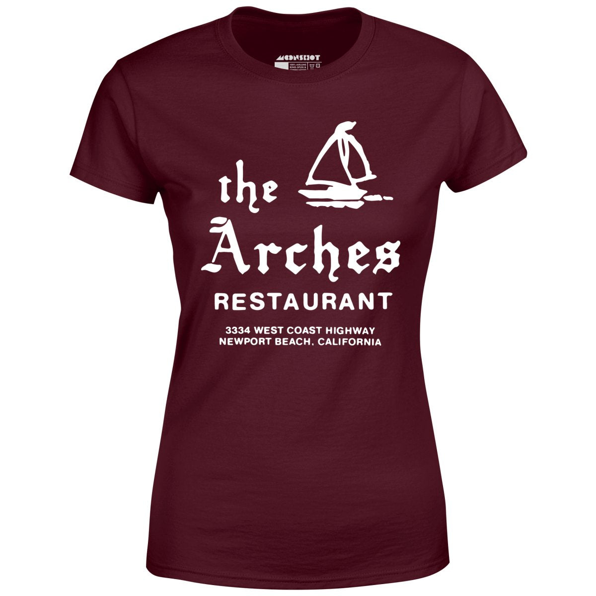 The Arches - Newport Beach, CA - Vintage Restaurant - Women's T-Shirt