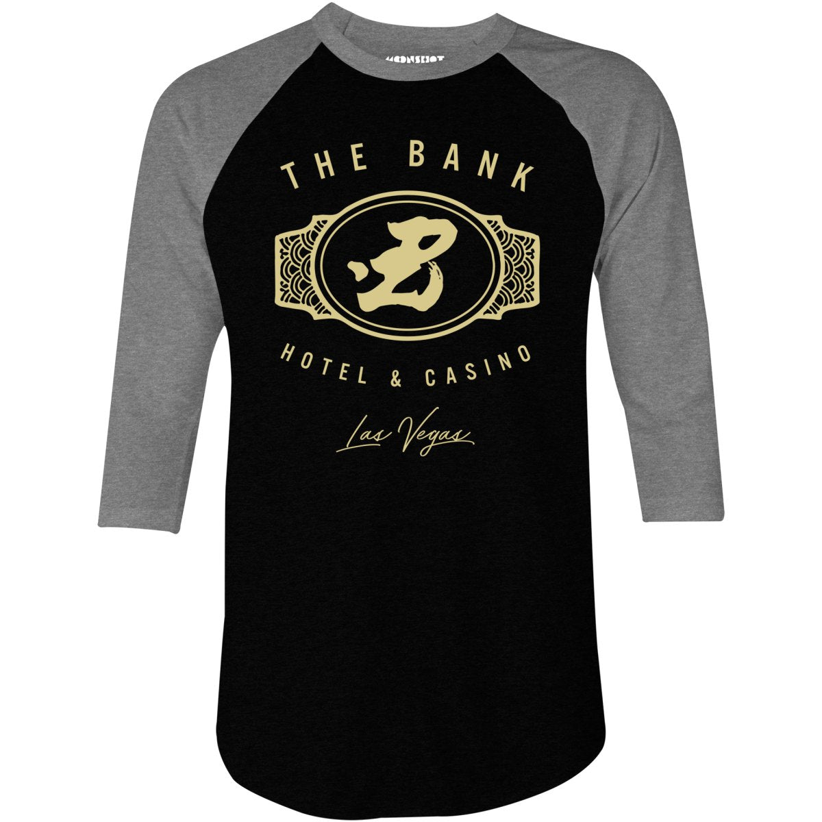 The Bank Hotel & Casino - Ocean's Thirteen - 3/4 Sleeve Raglan T-Shirt