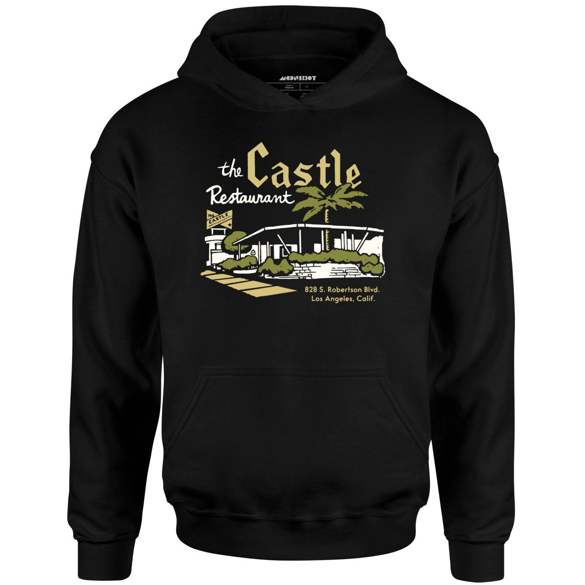 The Castle - Los Angeles, CA - Vintage Restaurant - Unisex Hoodie