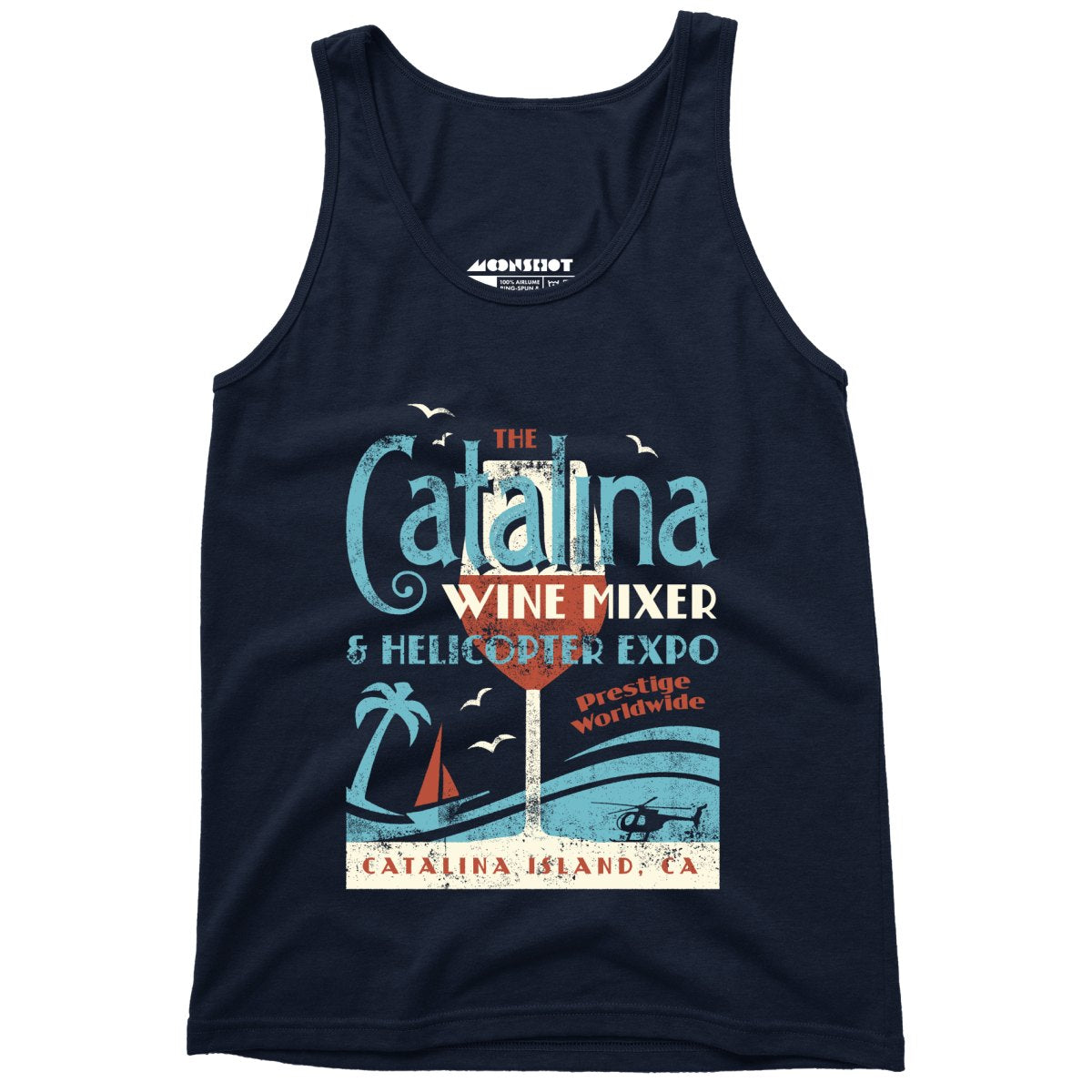 The Catalina Wine Mixer & Helicopter Expo - Unisex Tank Top