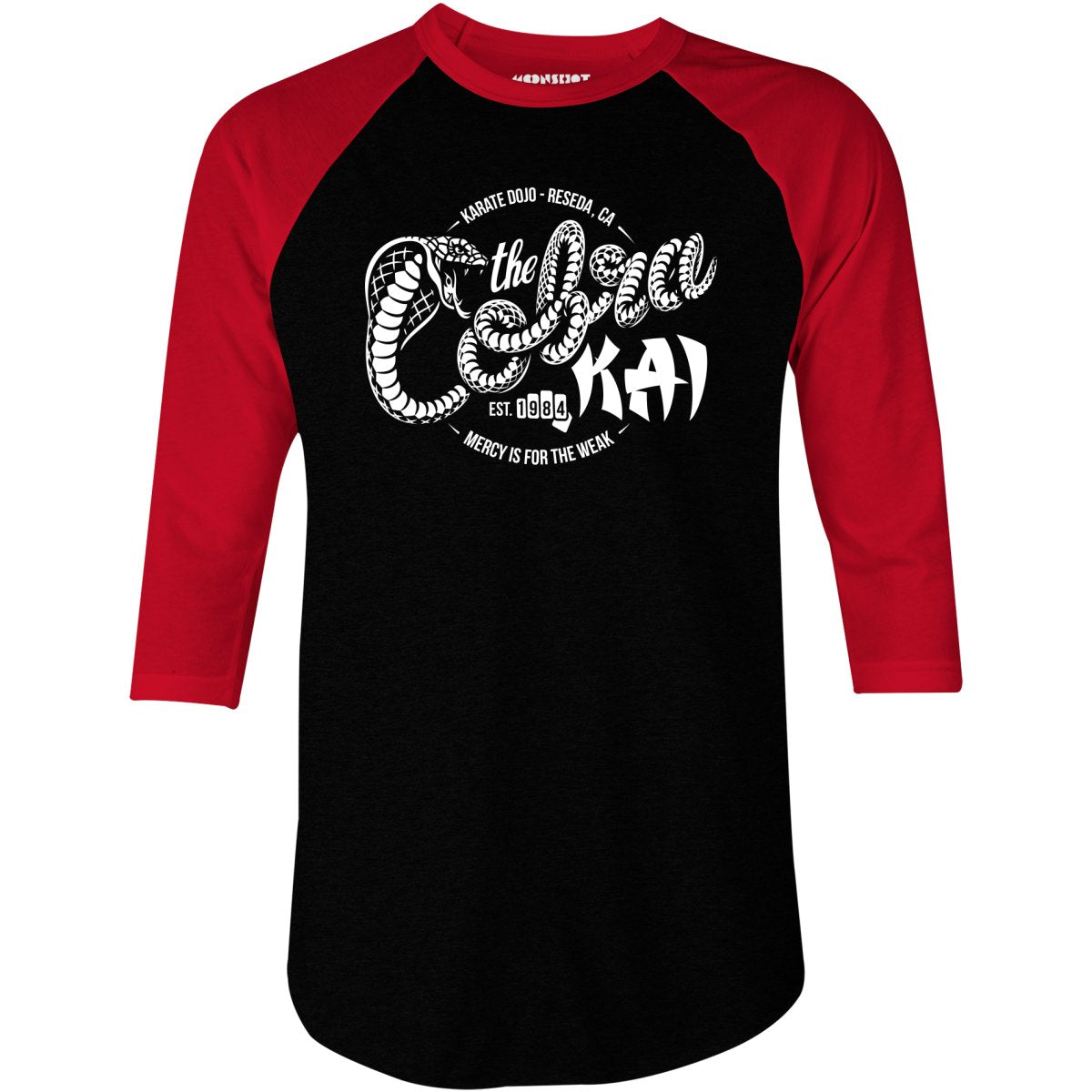 The Cobra Kai Dojo - 3/4 Sleeve Raglan T-Shirt