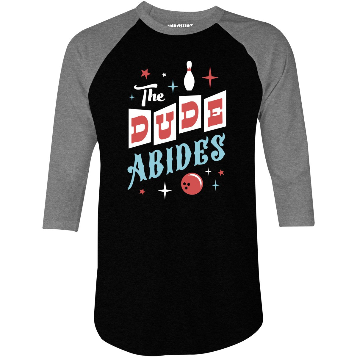 The Dude Abides Retro - 3/4 Sleeve Raglan T-Shirt