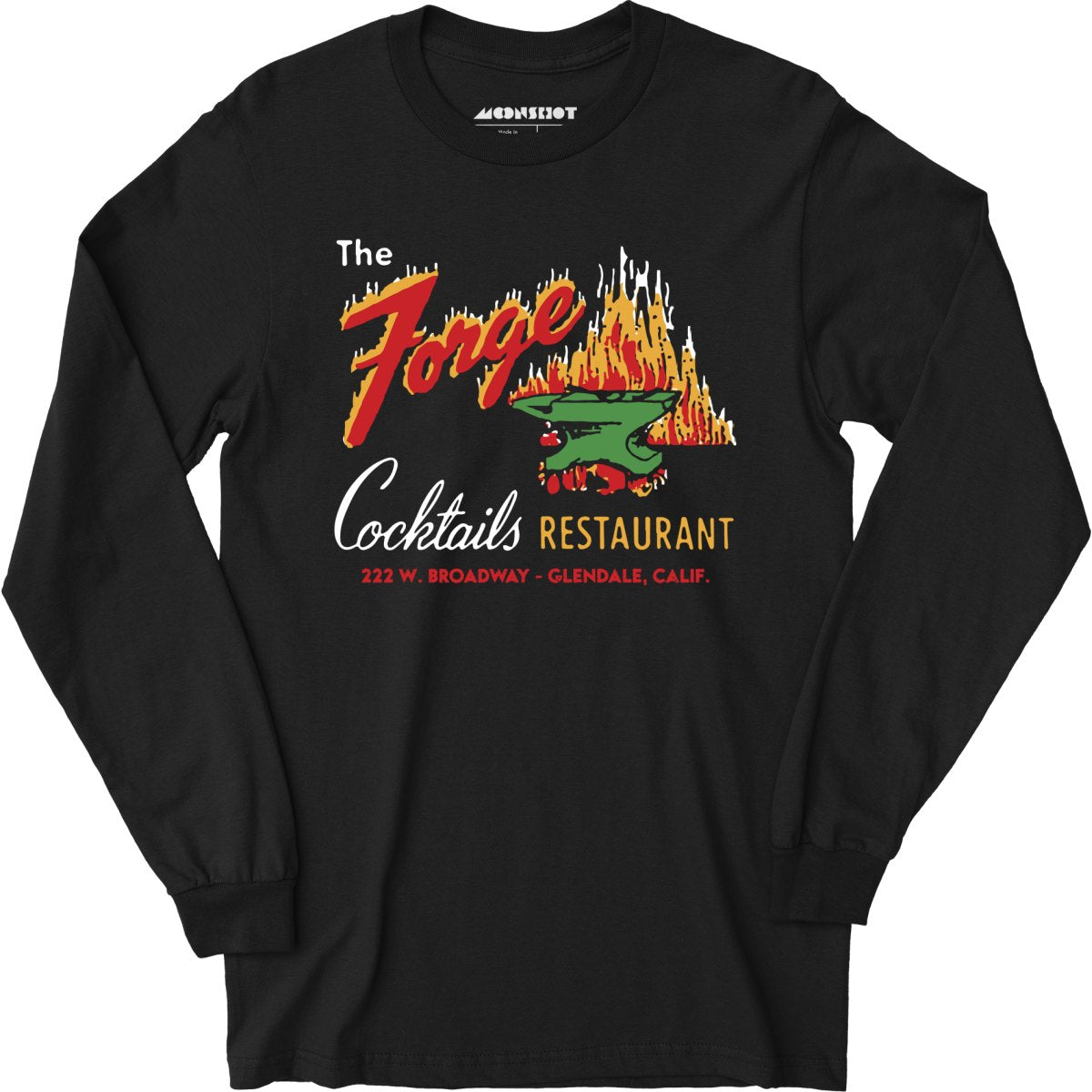 The Forge - Glendale, CA - Vintage Restaurant - Long Sleeve T-Shirt