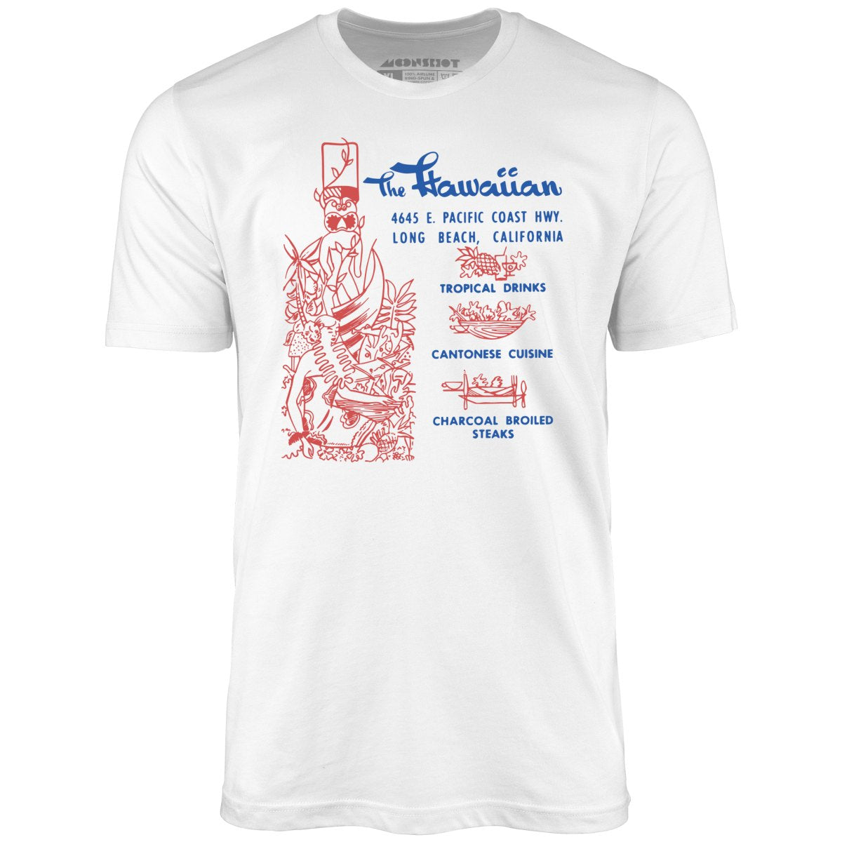 The Hawaiian - Long Beach, CA - Vintage Tiki Bar - Unisex T-Shirt