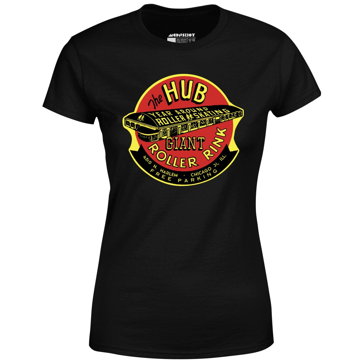 The Hub Roller Rink - Chicago, Illinois - Vintage Roller Rink - Women's T-Shirt