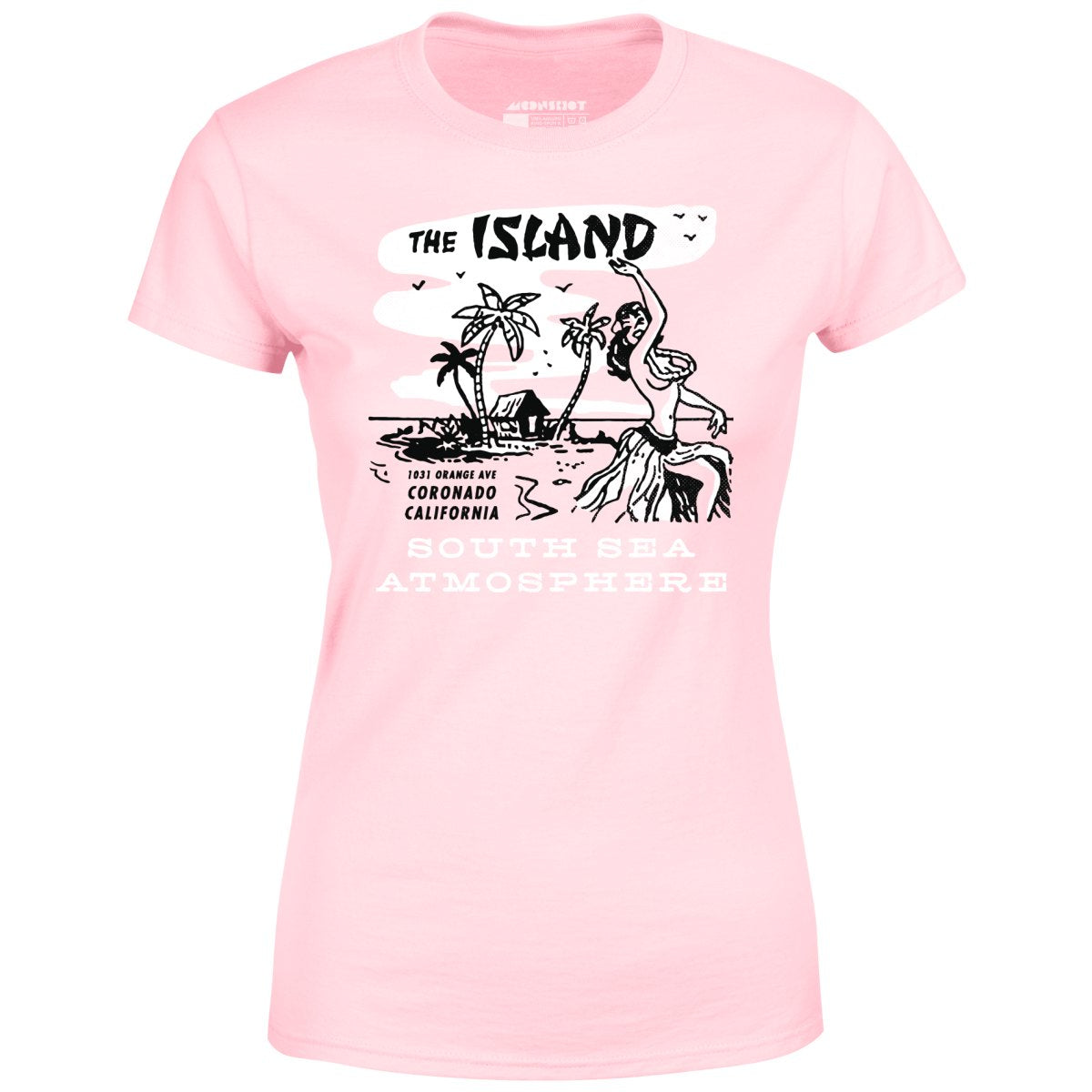The Island Cafe v2 - Coronado, CA - Vintage Tiki Bar - Women's T-Shirt
