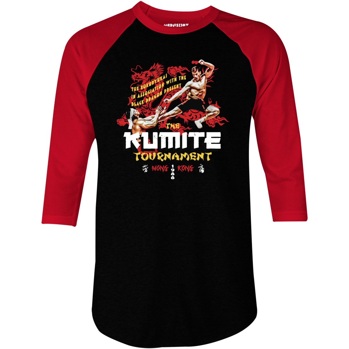 The Kumite Tournament 1988 - 3/4 Sleeve Raglan T-Shirt