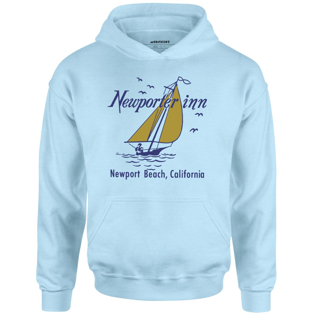 The Newporter Inn v2 - Newport Beach, CA - Vintage Hotel - Unisex Hoodie