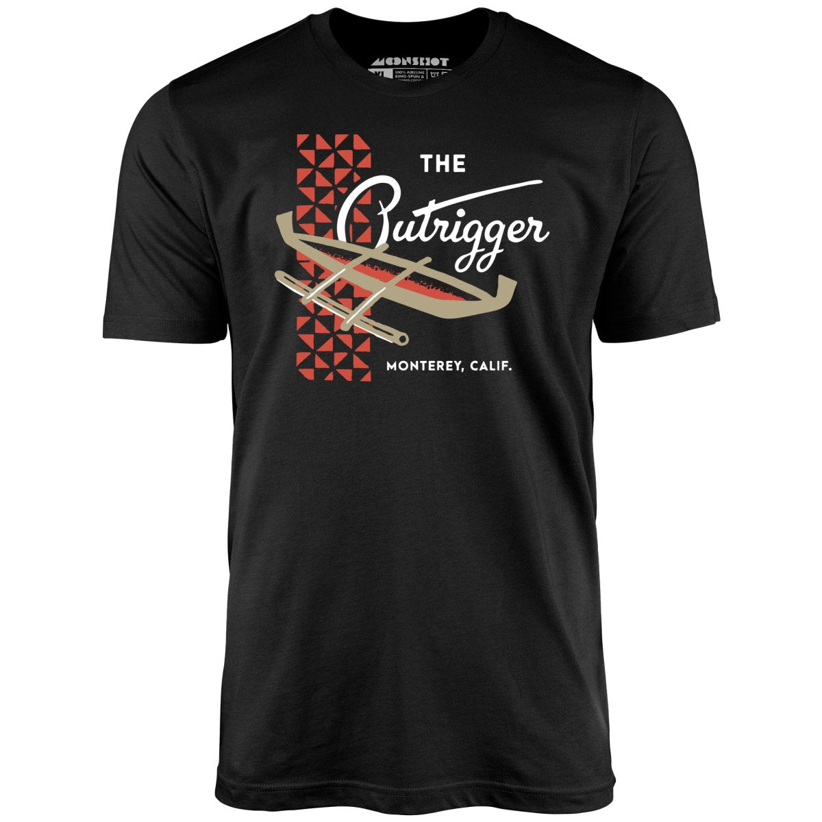 The Outrigger - Monterey, CA - Vintage Tiki Bar - Unisex T-Shirt