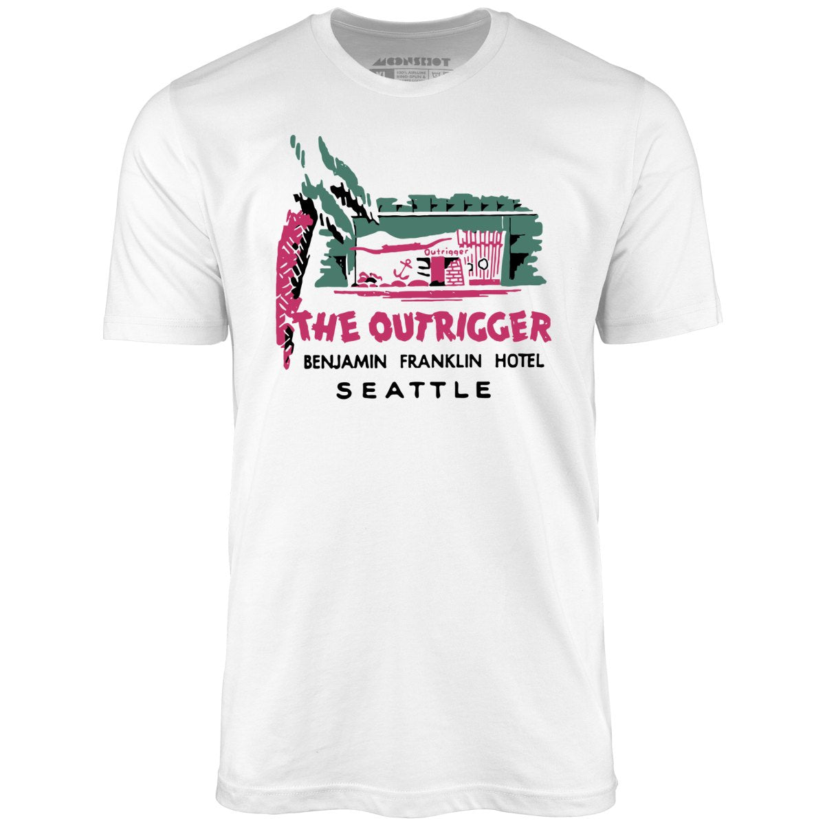 The Outrigger - Seattle, WA - Vintage Tiki Bar - Unisex T-Shirt