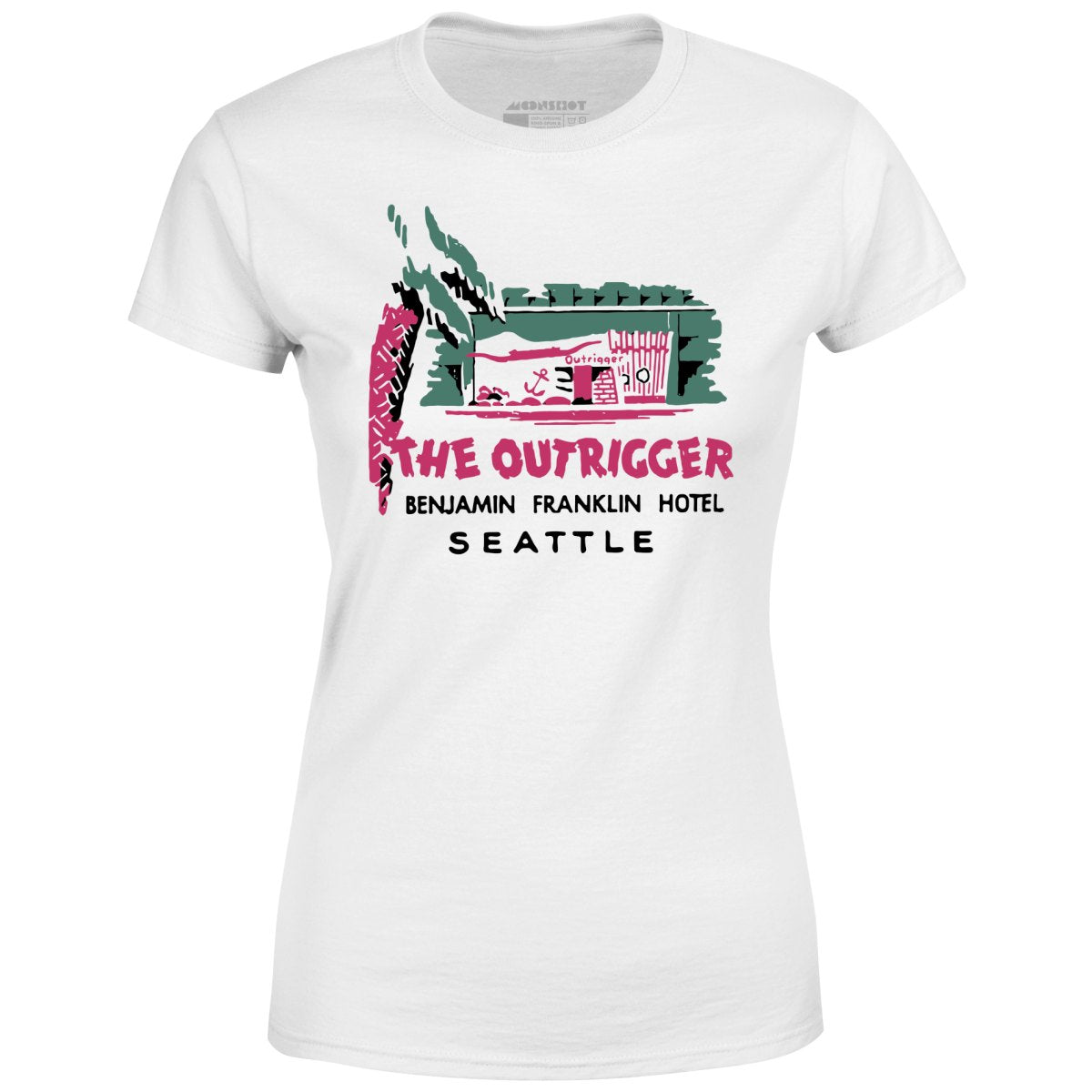 The Outrigger - Seattle, WA - Vintage Tiki Bar - Women's T-Shirt