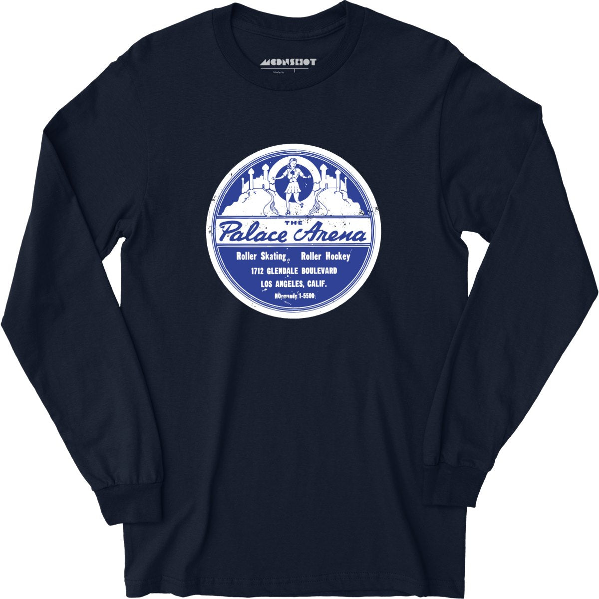 The Palace Arena - Los Angeles, CA - Vintage Roller Rink - Long Sleeve T-Shirt