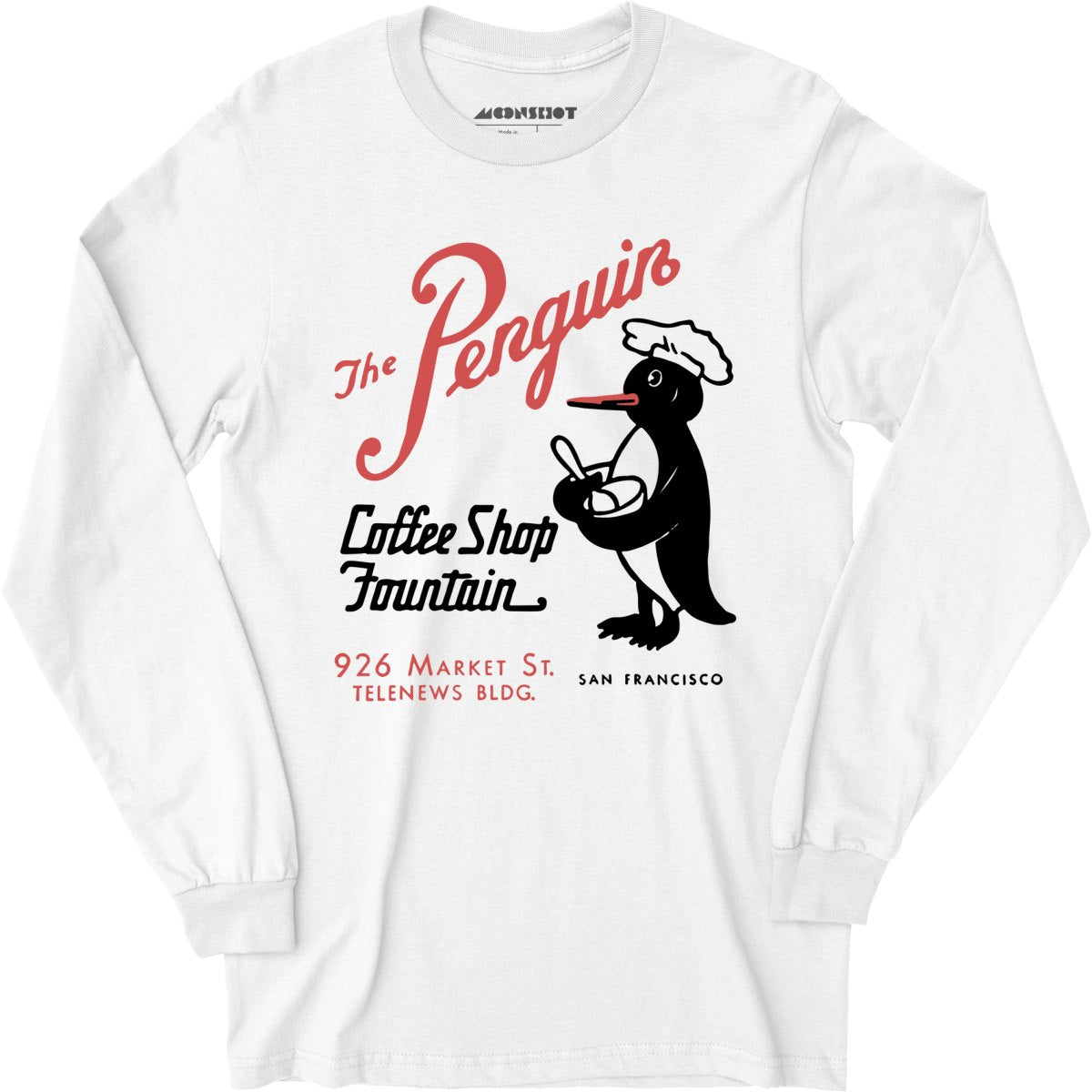 The Penguin - San Francisco, CA - Vintage Restaurant - Long Sleeve T-Shirt