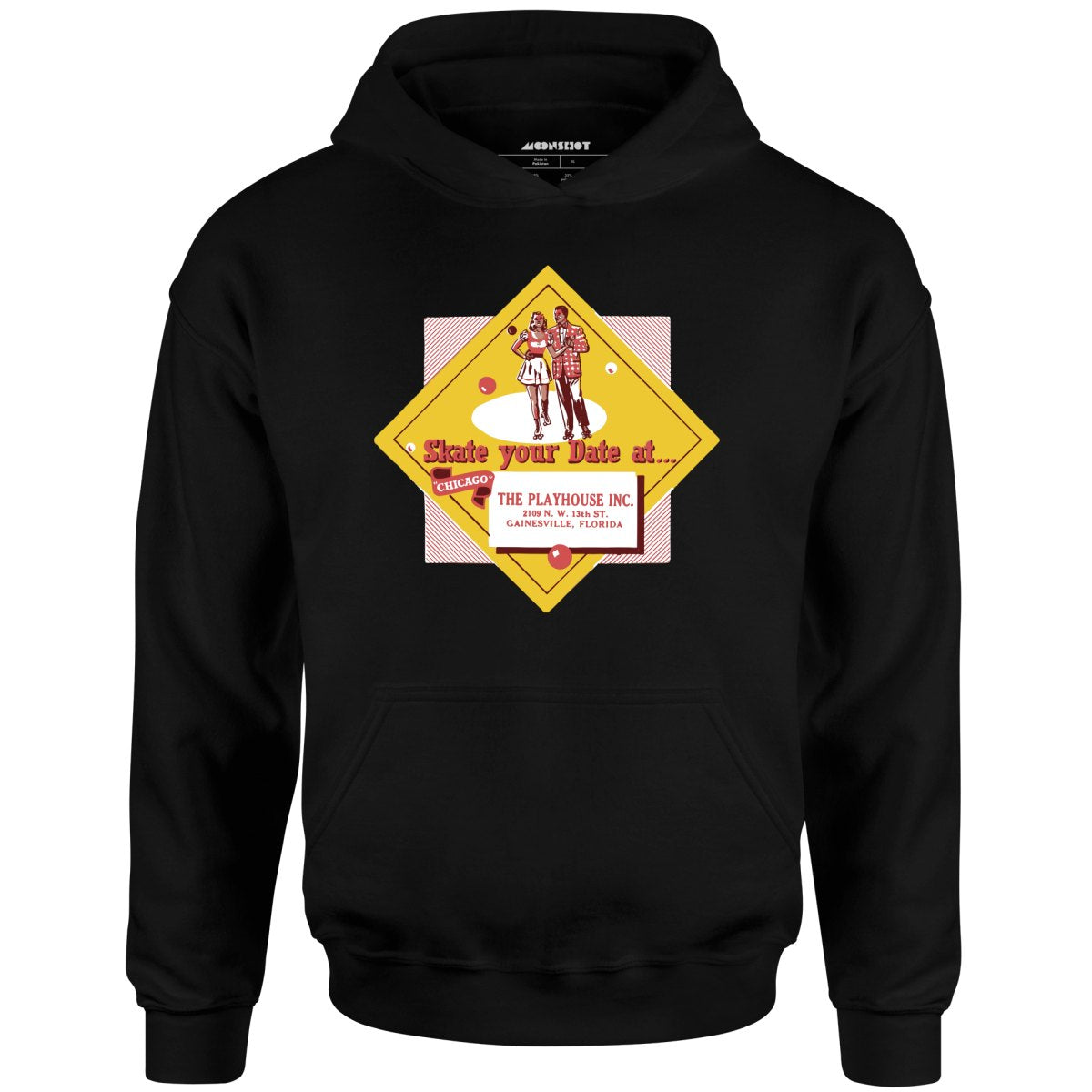 The Playhouse - Gainesville, FL - Vintage Roller Rink - Unisex Hoodie