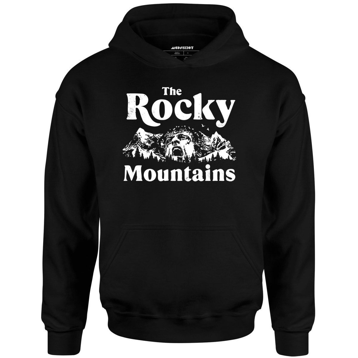 The Rocky Mountains Unisex Hoodie Black S - Main Image