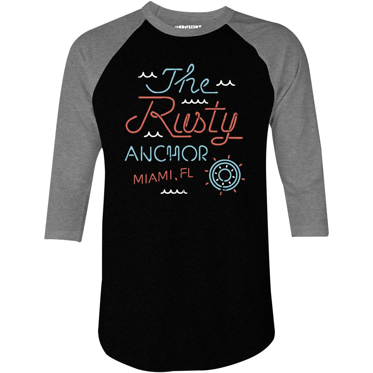 The Rusty Anchor Bar - 3/4 Sleeve Raglan T-Shirt