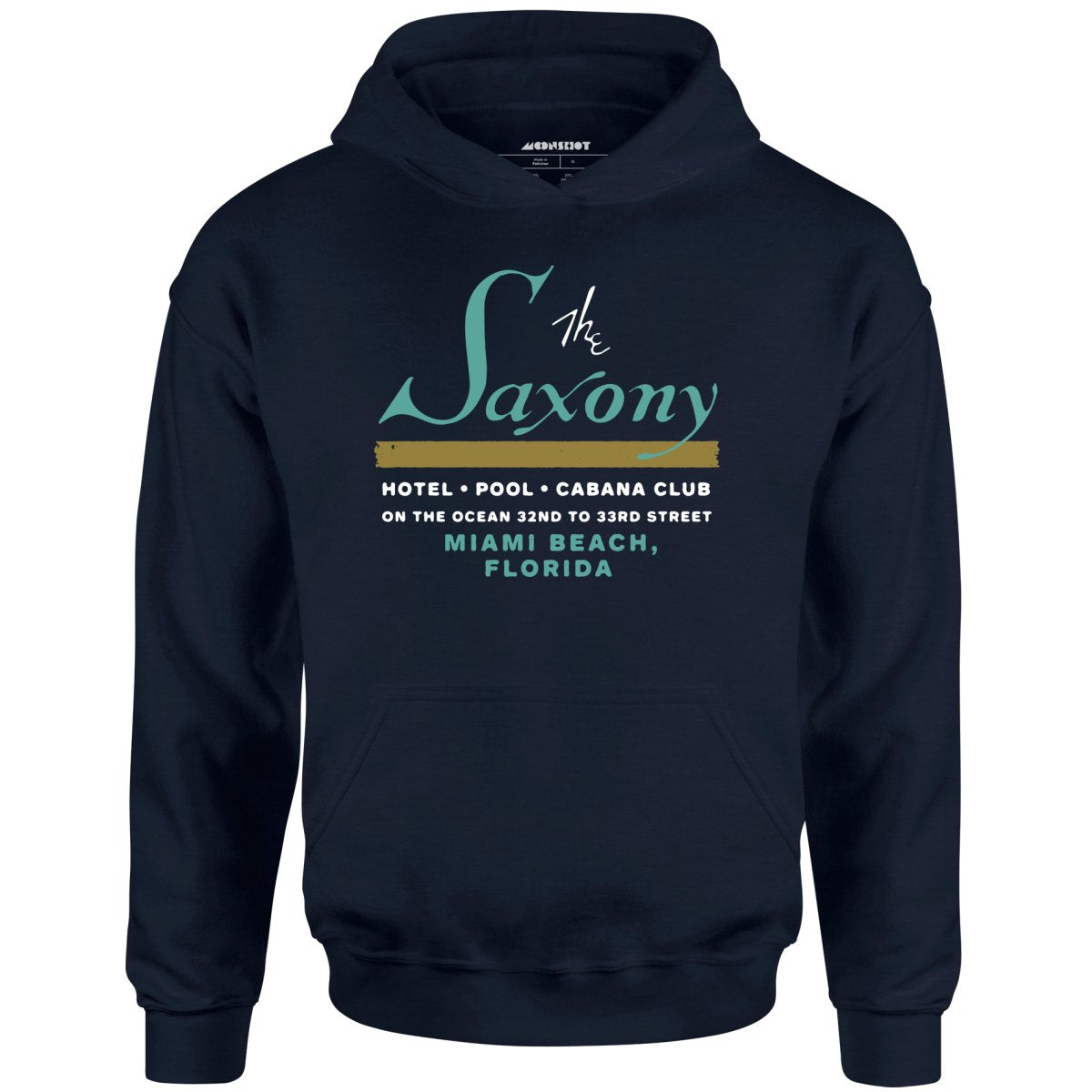 The Saxony - Miami Beach, FL - Vintage Hotel - Unisex Hoodie