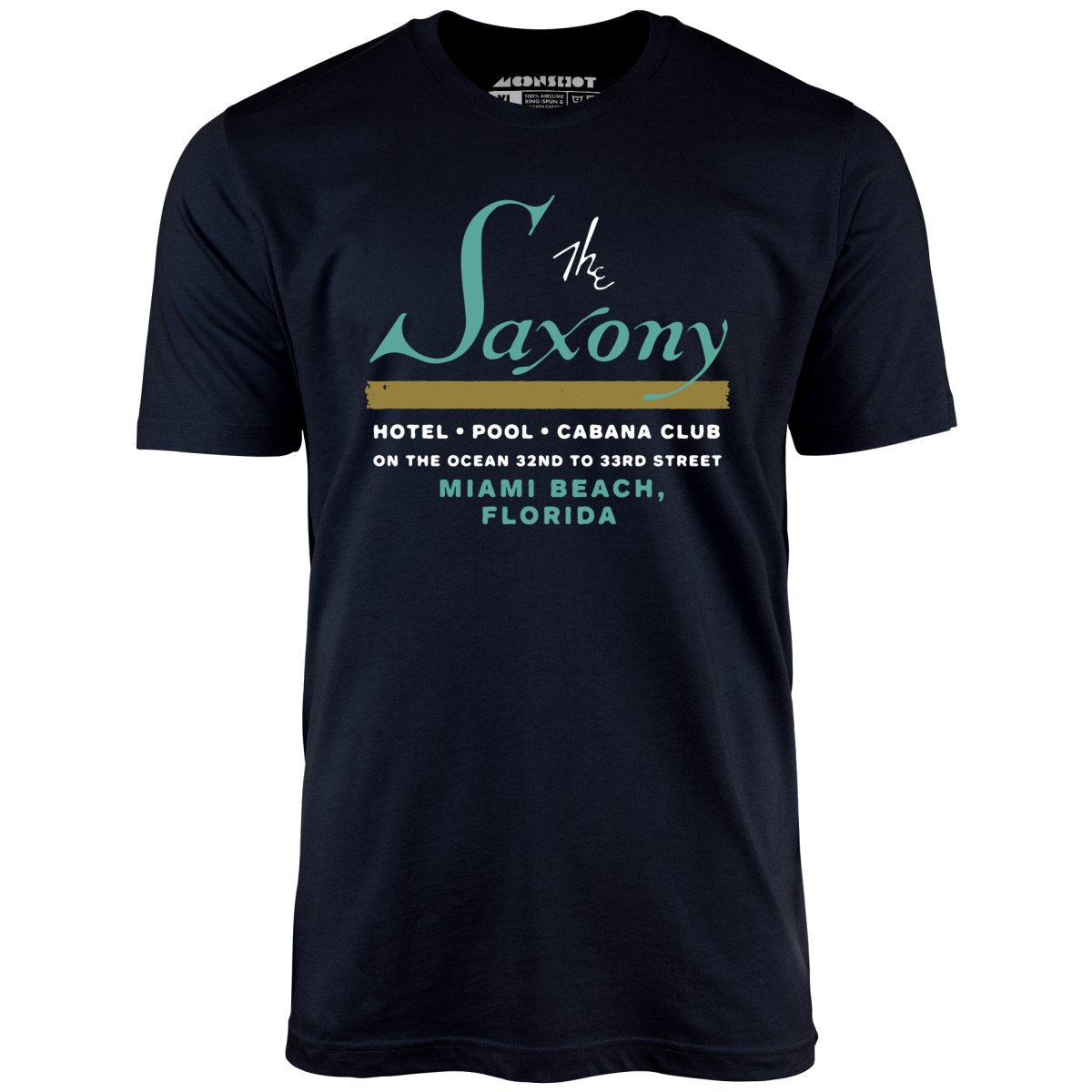 The Saxony - Miami Beach, FL - Vintage Hotel - Unisex T-Shirt