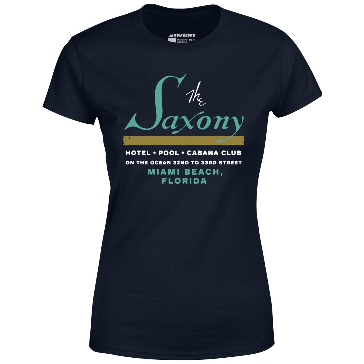 The Saxony - Miami Beach, FL - Vintage Hotel - Women's T-Shirt