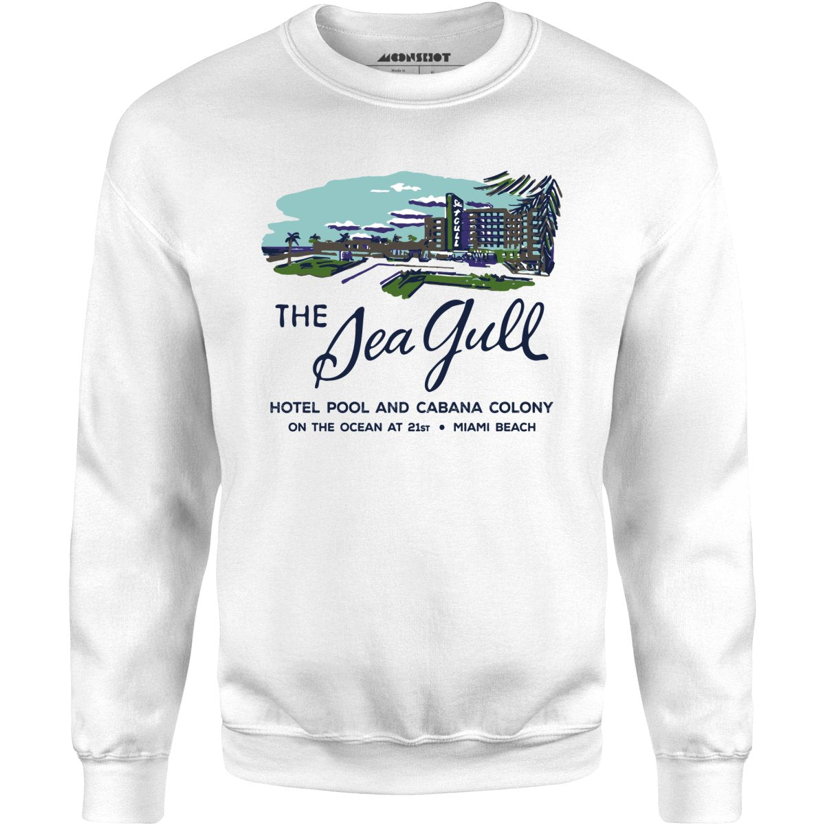The Sea Gull - Miami, FL - Vintage Hotel - Unisex Sweatshirt