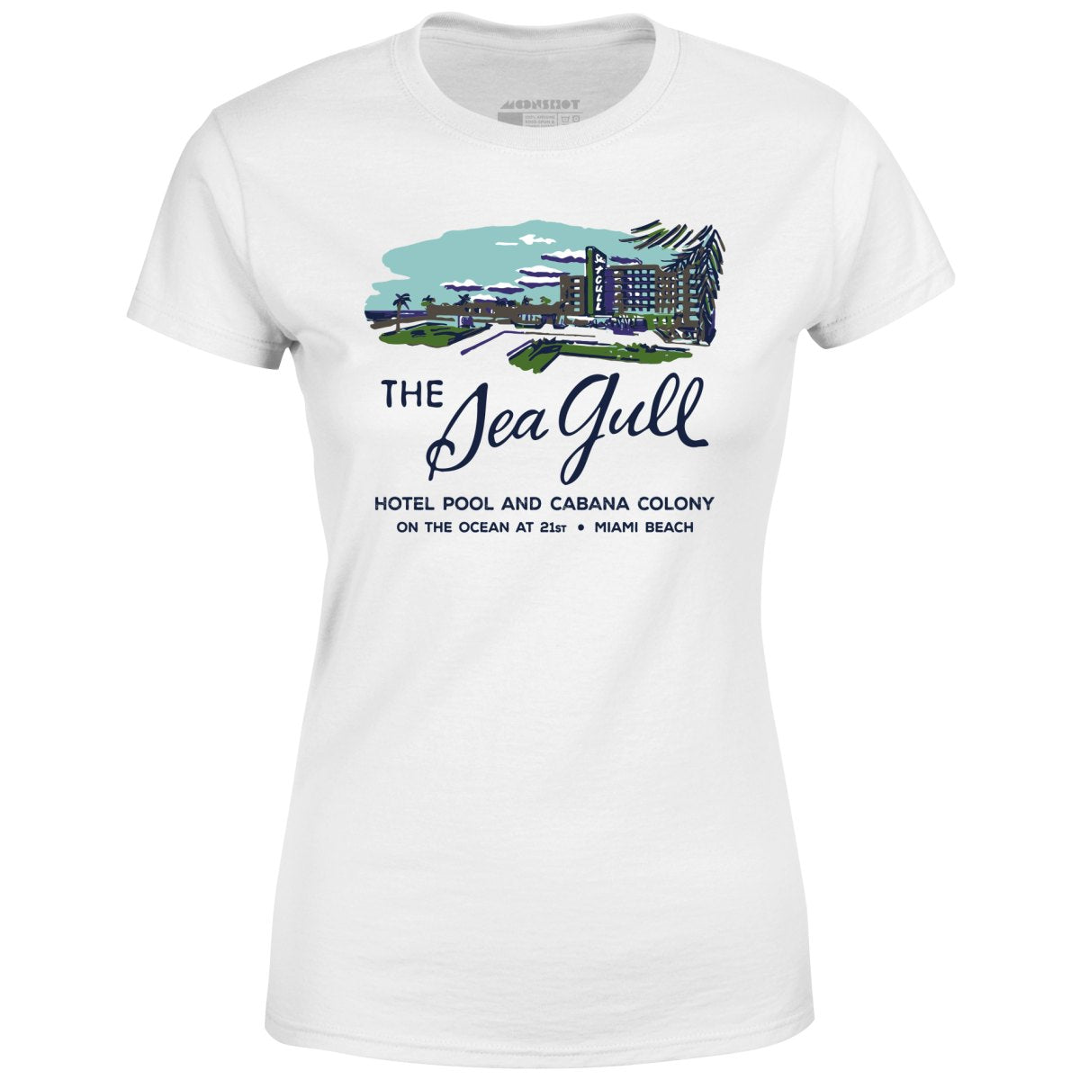 The Sea Gull - Miami, FL - Vintage Hotel - Women's T-Shirt