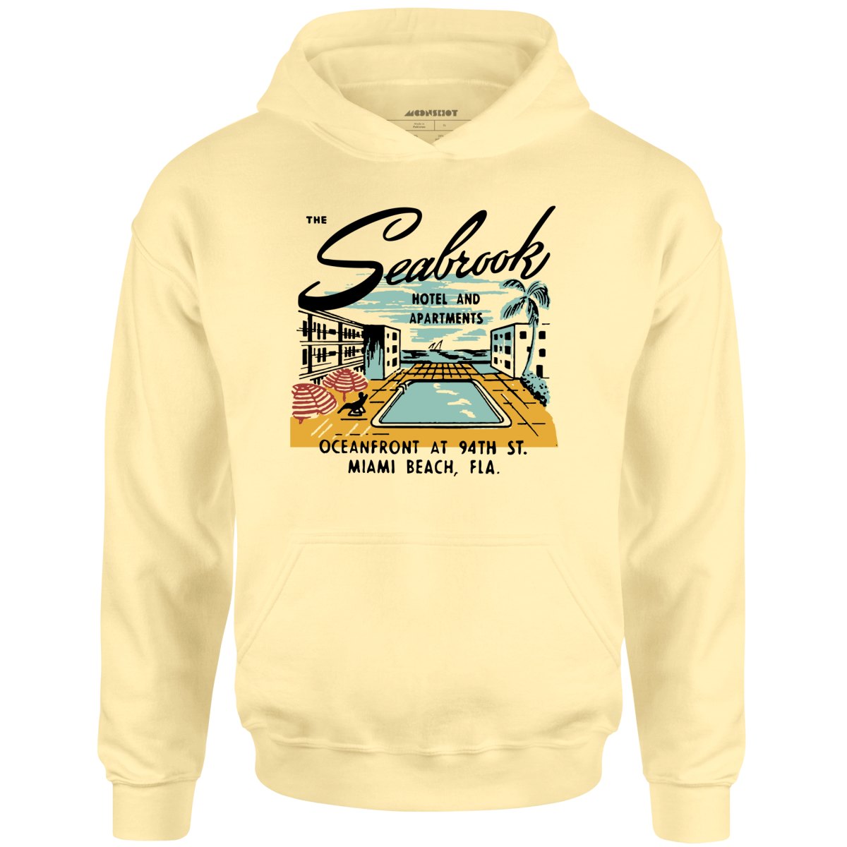 The Seabrook - Miami, FL - Vintage Hotel - Unisex Hoodie