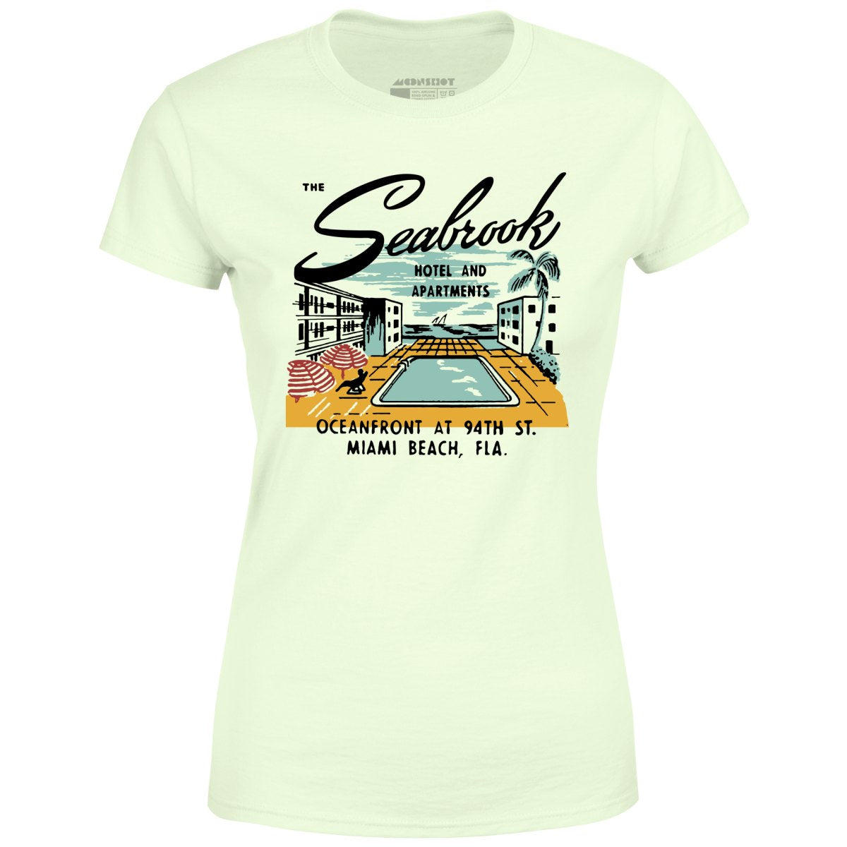 The Seabrook - Miami, FL - Vintage Hotel - Women's T-Shirt