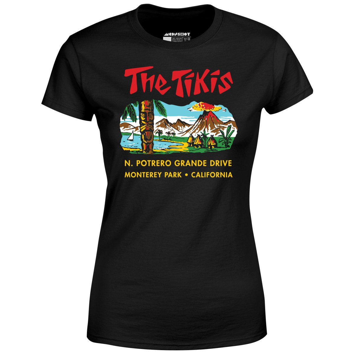 The Tikis - Monterey Park CA - Vintage Tiki Bar - Women's T-Shirt