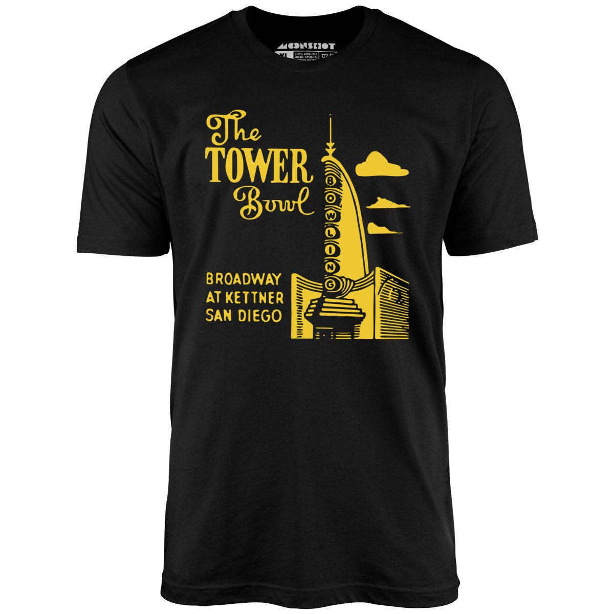 The Tower Bowl - San Diego, CA - Vintage Bowling Alley - Unisex T-Shirt