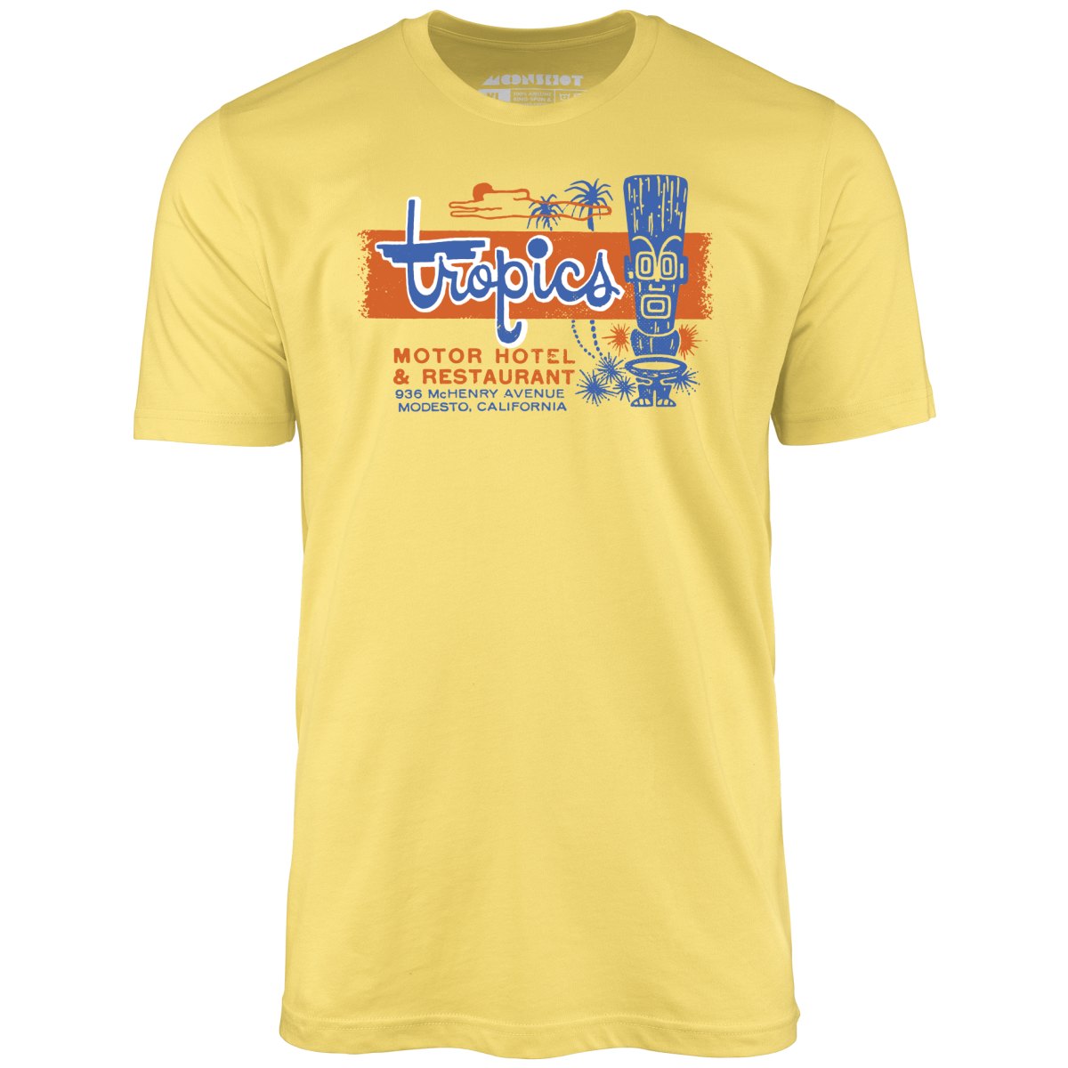 The Tropics - Modesto, CA - Vintage Tiki Bar - Unisex T-Shirt