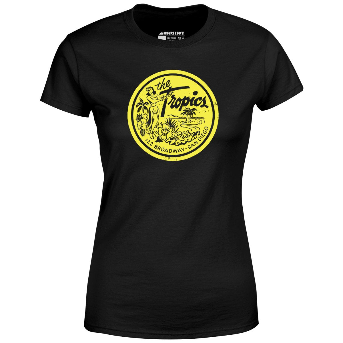 The Tropics - San Diego, CA - Vintage Tiki Bar - Women's T-Shirt