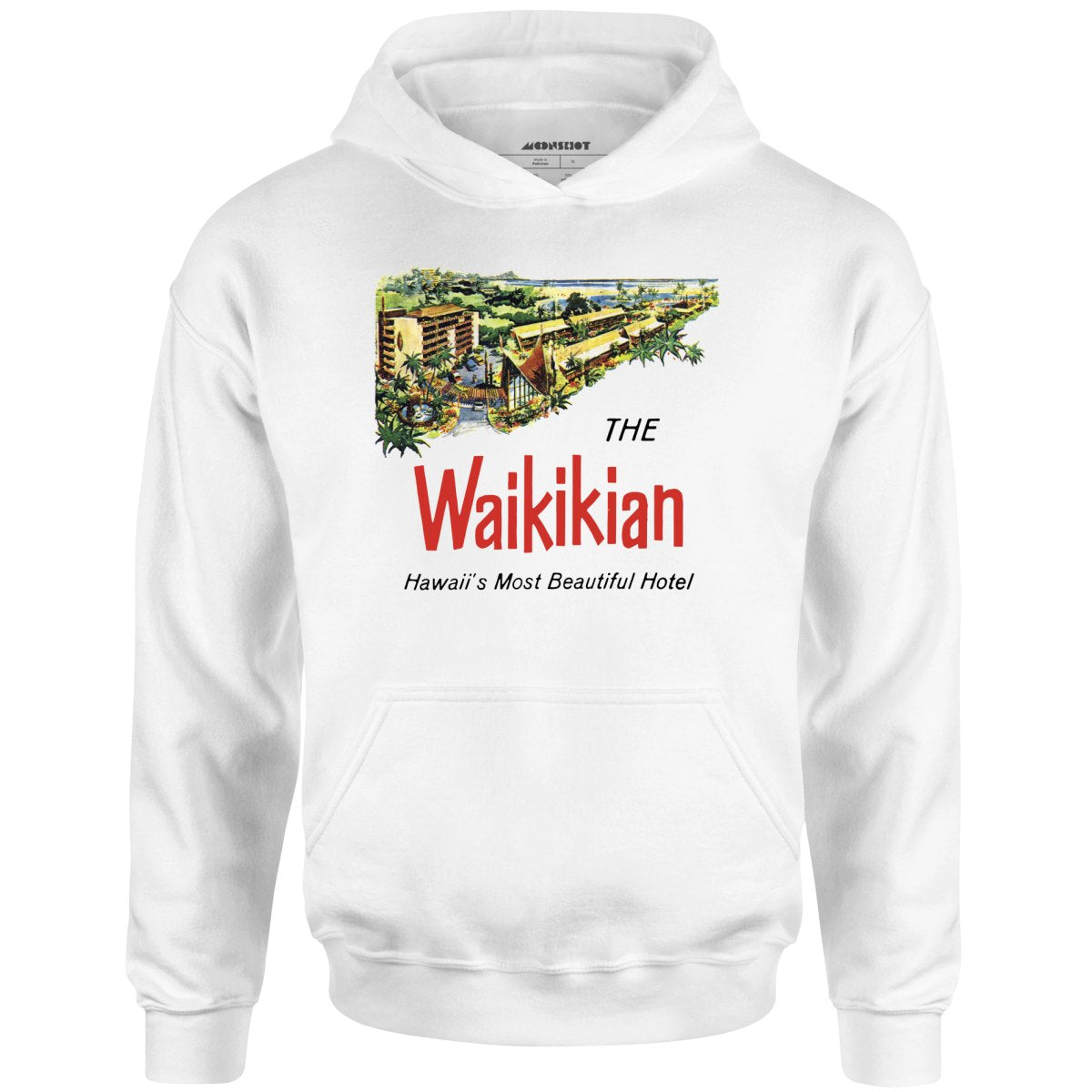 The Waikikian - Waikiki, HI - Vintage Hotel - Unisex Hoodie