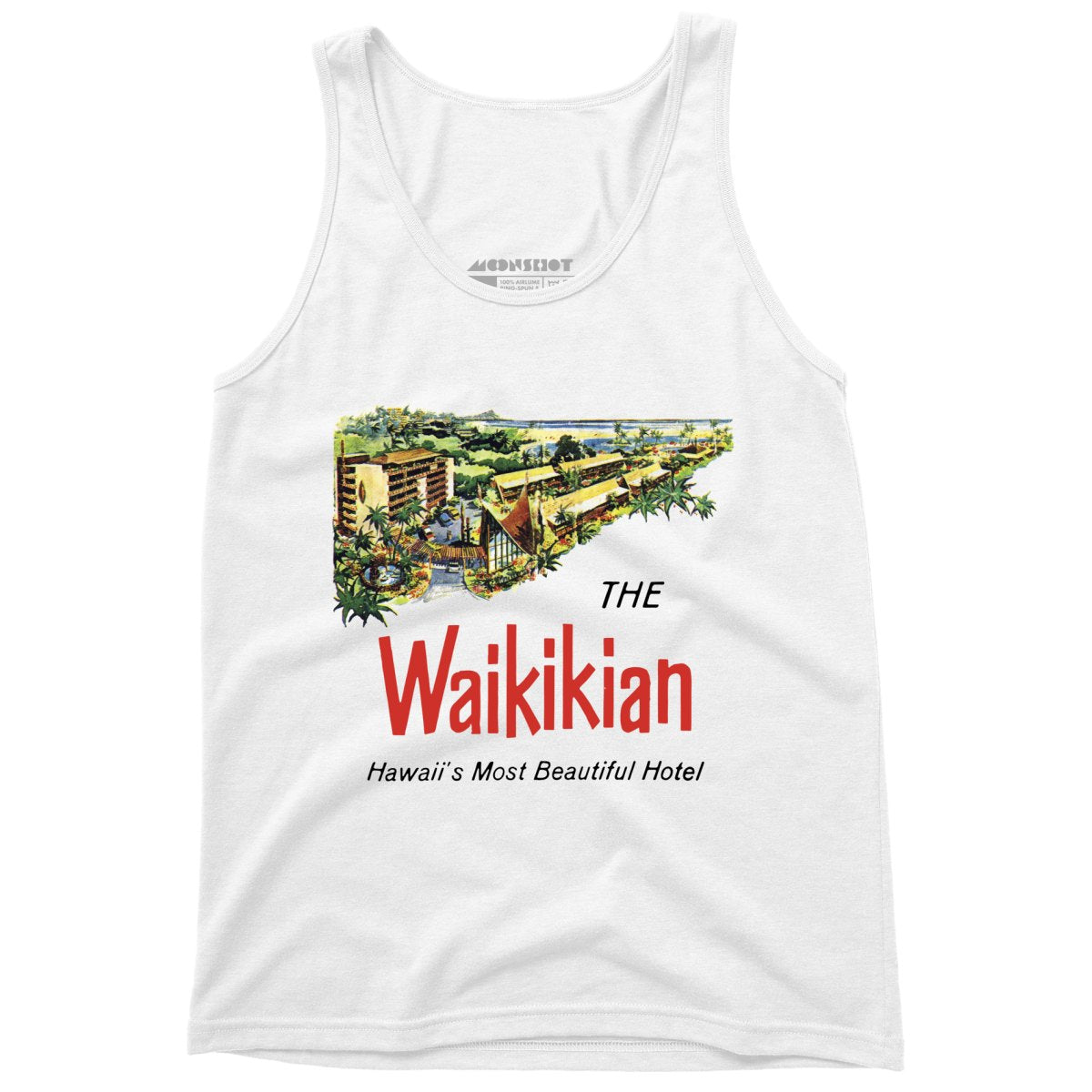 The Waikikian - Waikiki, HI - Vintage Hotel - Unisex Tank Top