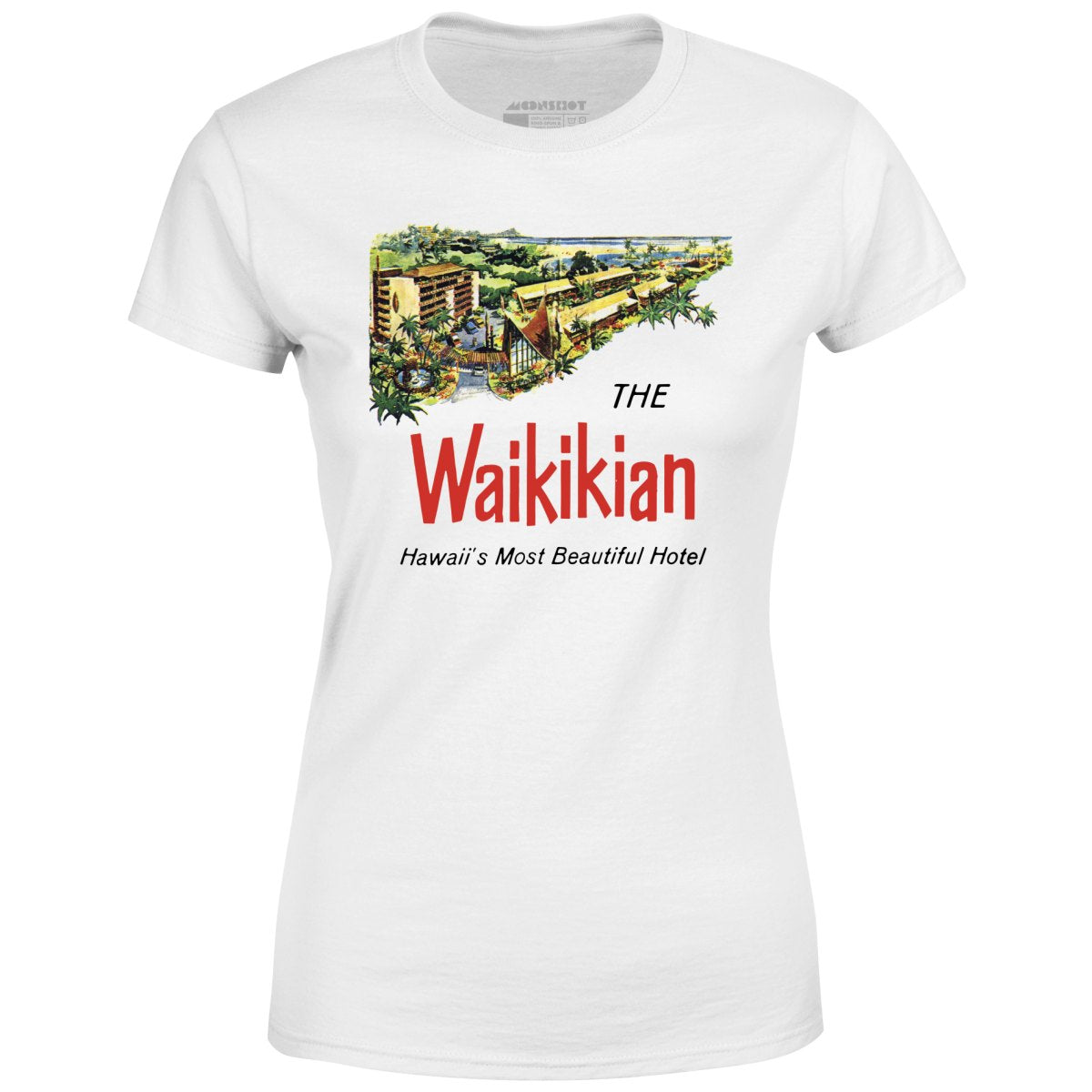 The Waikikian - Waikiki, HI - Vintage Hotel - Women's T-Shirt